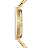 Ted Baker Women 37 mm Quartz Analog Beige Dial Gold Stainless Steel Strap Watch BKPPHF208
