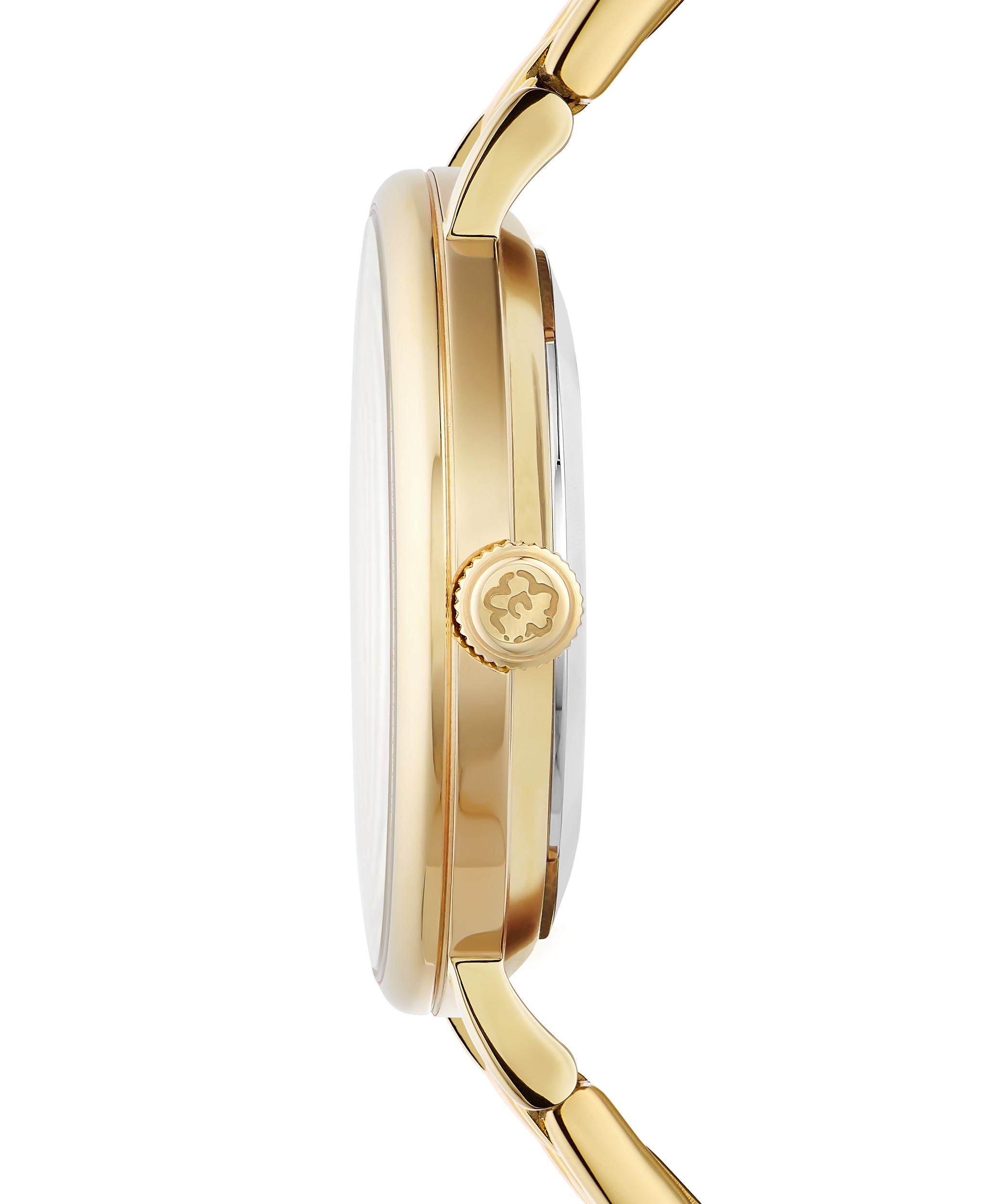 Ted Baker Women 37 mm Quartz Analog Beige Dial Gold Stainless Steel Strap Watch BKPPHF208
