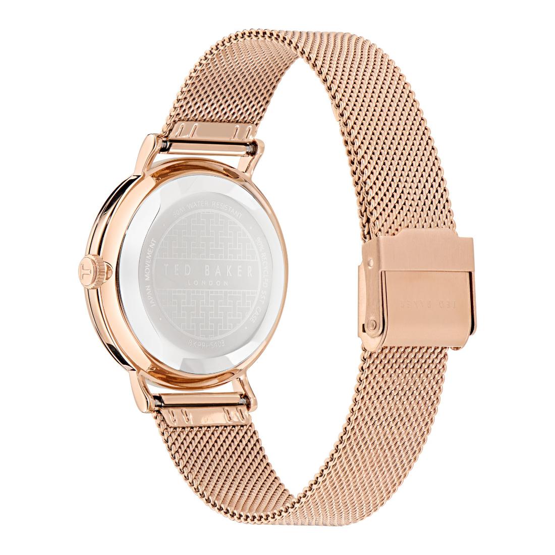 Ted Baker CLASSIC CHIC 37 mm Rose Gold Dial Women Analog Watch BKPPHS403