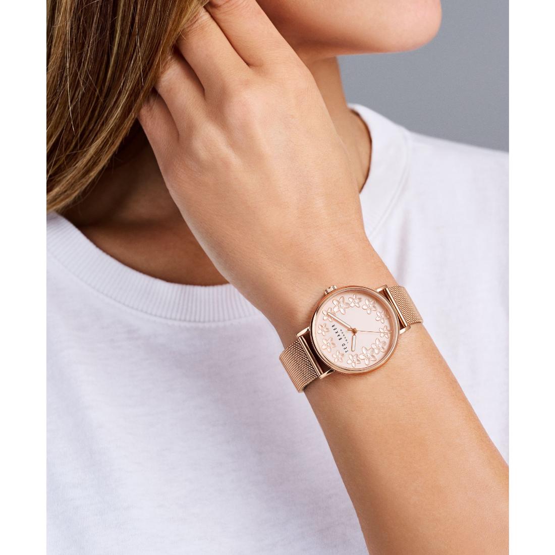Ted Baker CLASSIC CHIC 37 mm Rose Gold Dial Women Analog Watch BKPPHS403
