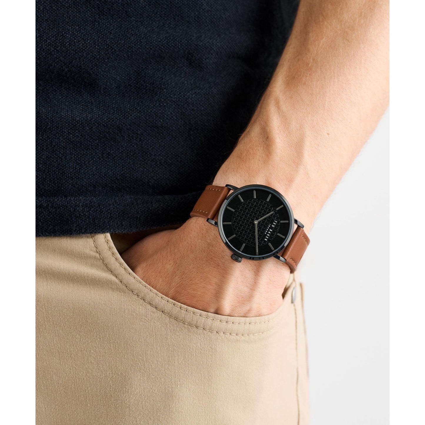 Ted Baker Timeless 38 mm Black Dial Men Watch- BKPSGF504