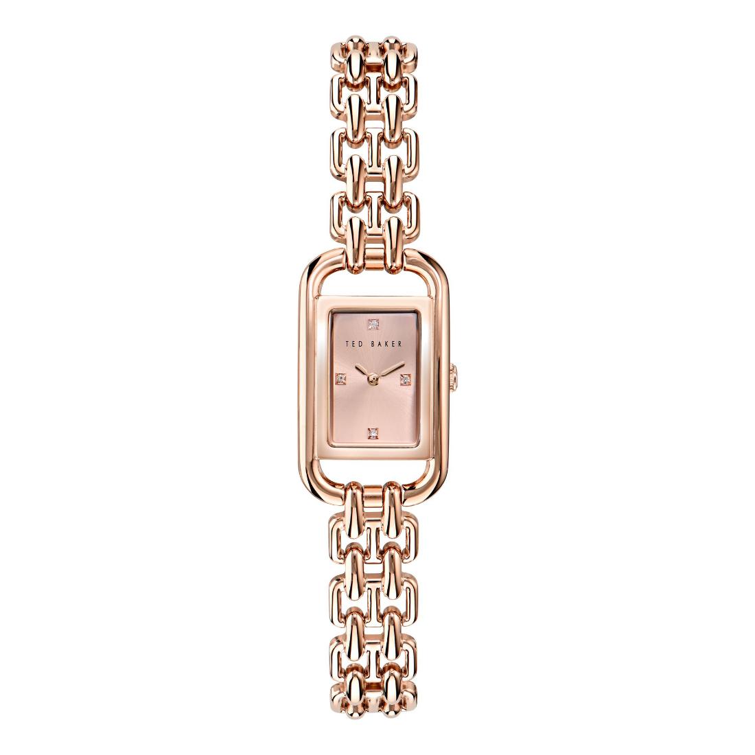 Ted Baker ICONIC 17 mm Rose Gold Dial Women Analog Watch BKPTTS406