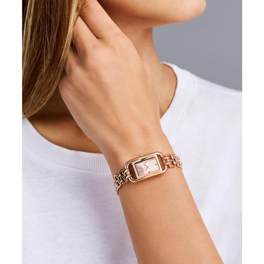 Ted Baker ICONIC 17 mm Rose Gold Dial Women Analog Watch BKPTTS406