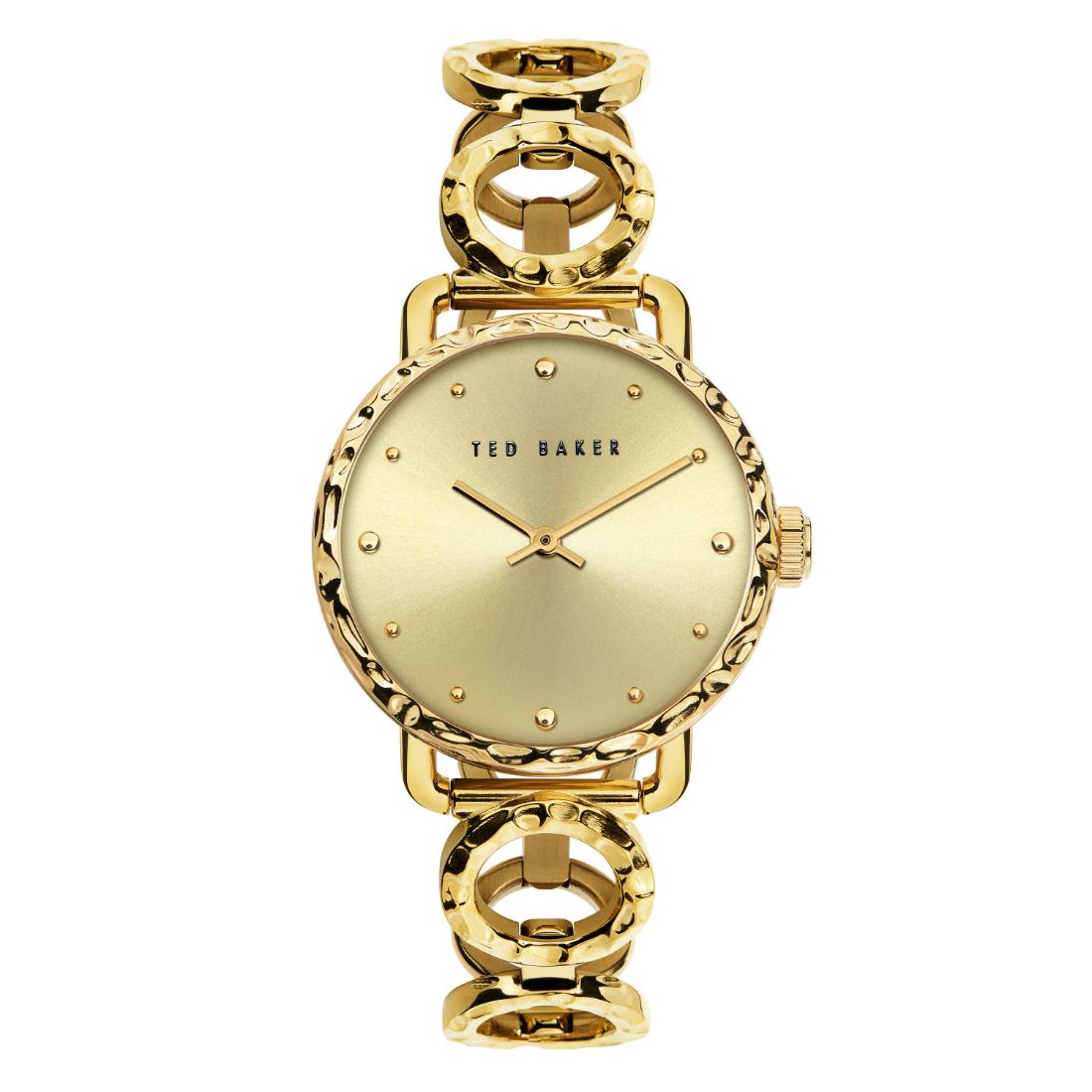 Ted Baker Ladies 34 mm Size Gold Analog Classic Watch- BKPVTF101