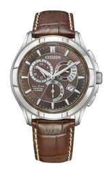 Citizen Eco drive Perpetual calender 42 mm Brown Dial Men Watch- BL8160-07X