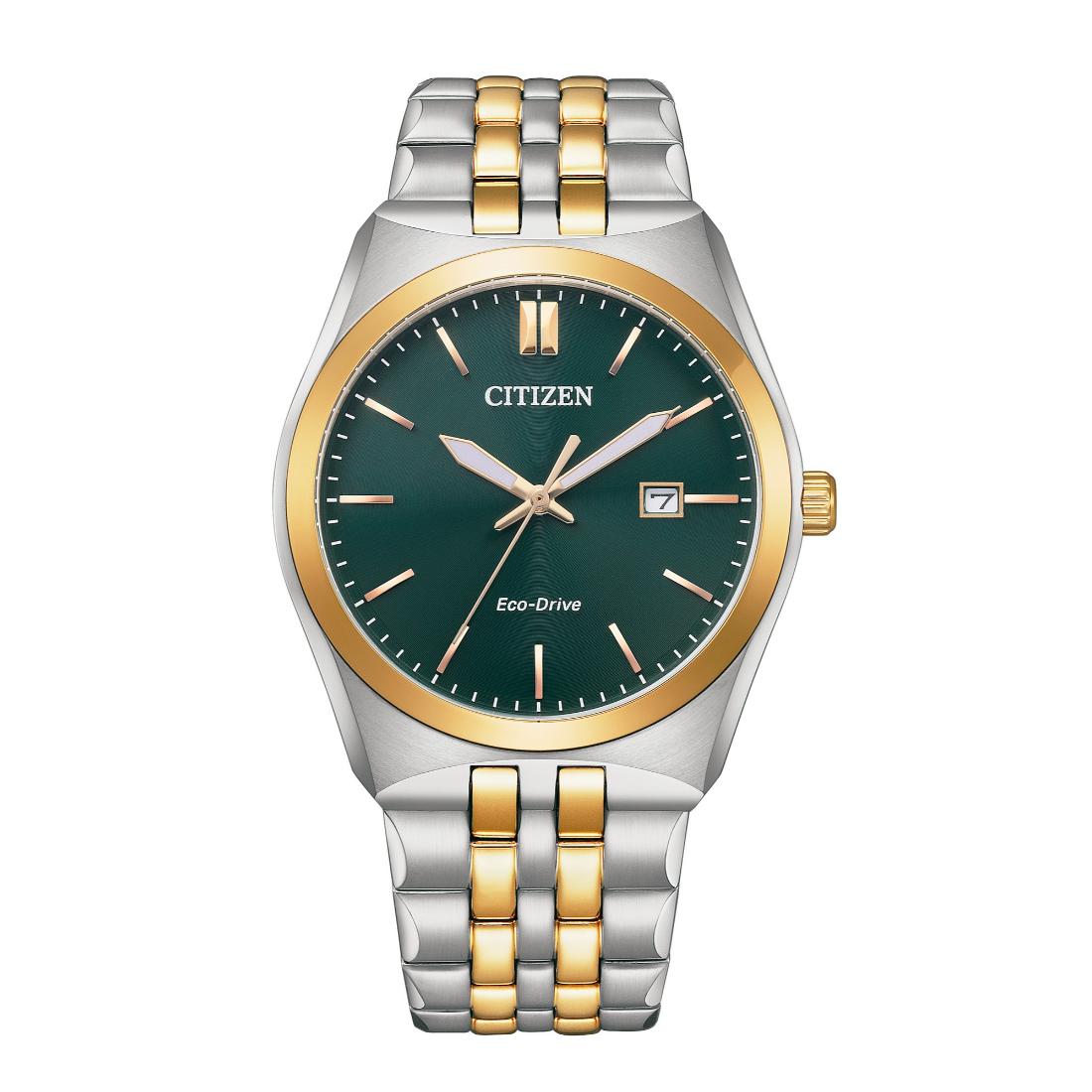 Citizen Eco-Drive Gents Watch Green Dial - BM7339-89X