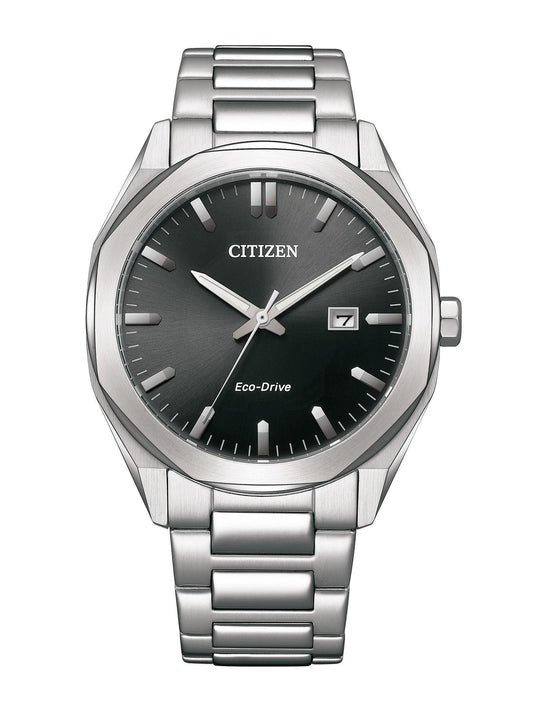 Citizen Men 41 mm Size Black Dial Eco-Drive Watch- BM7600-81E