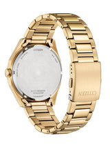 Citizen Men 41 mm Size Gold Dial Eco-Drive Watch- BM7603-82P