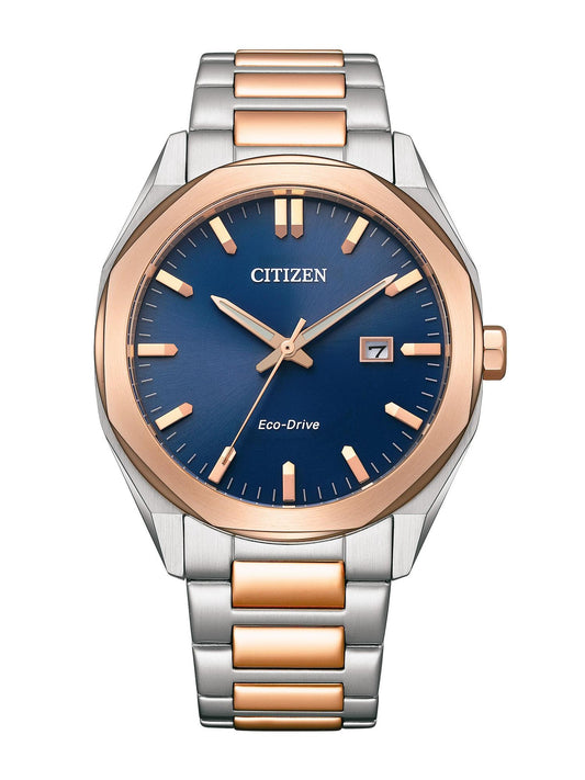 Citizen Men 41 mm Size Blue Dial Eco-Drive Watch- BM7606-84L