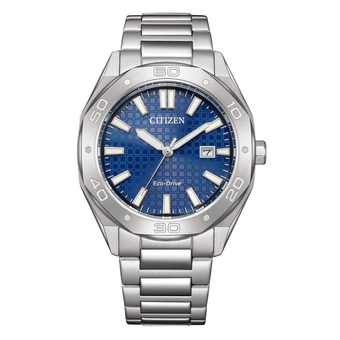 Citizen Men 41 mm Size Blue Dial Eco-Drive Watch- BM7630-80L