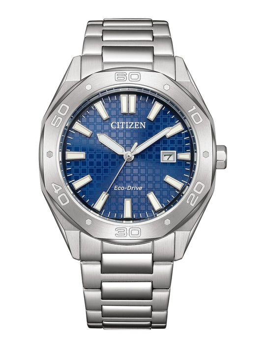 Citizen Men 41 mm Size Blue Dial Eco-Drive Watch- BM7630-80L