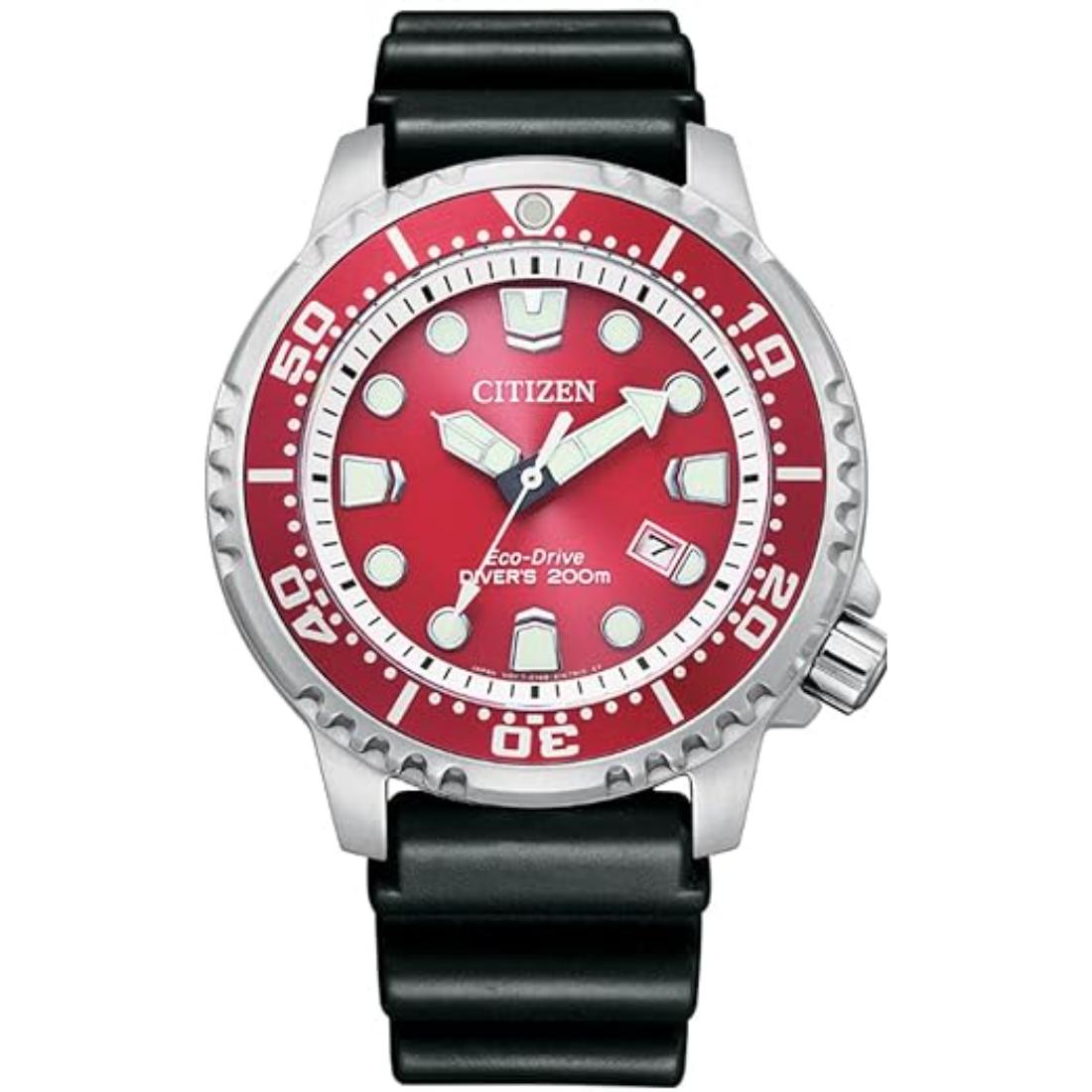 Citizen Eco-Drive 44 mm Promaster Diver Red Dial Men Watch - BN0159-15X