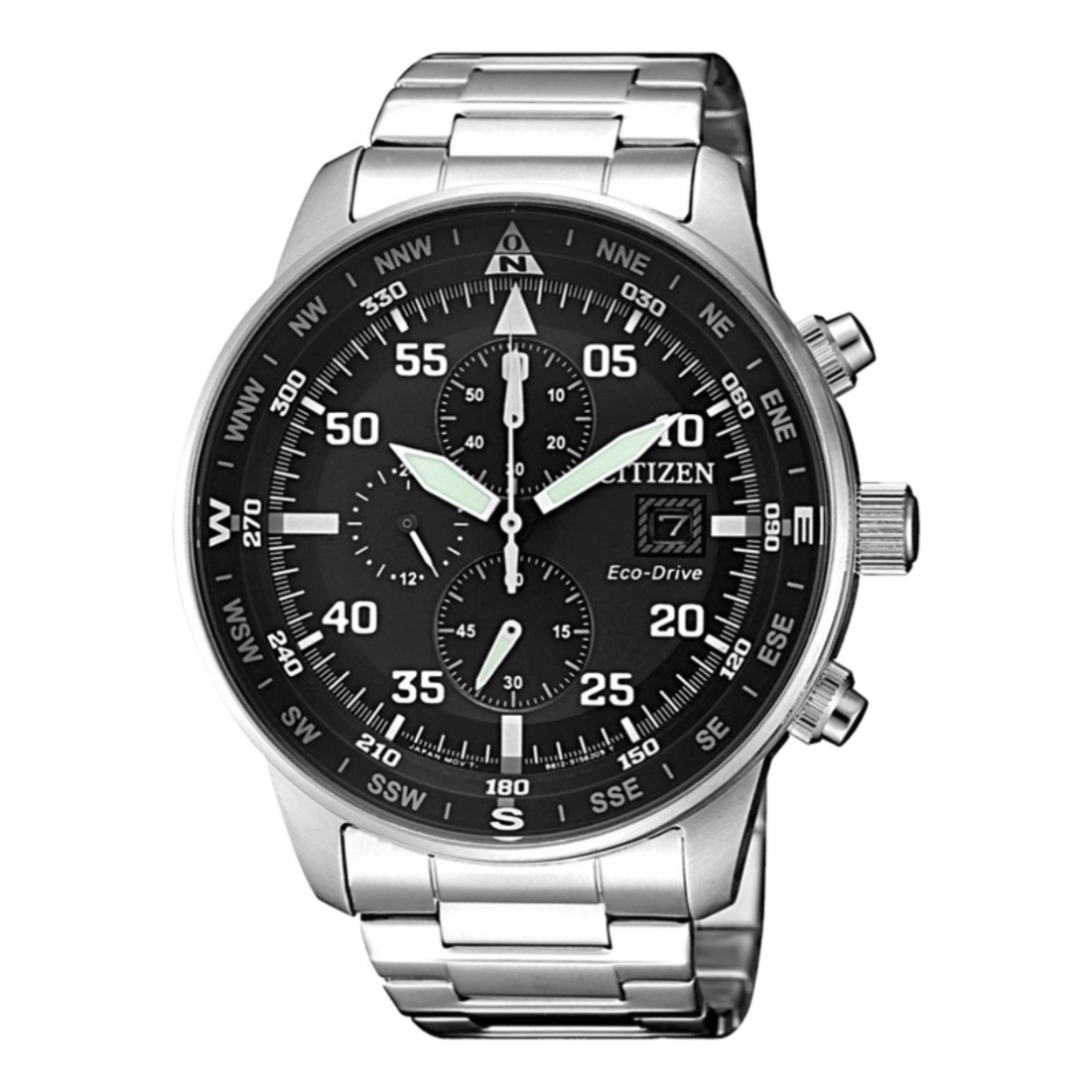 Citizen Eco-Drive Men 44 mm Black Dial Watch CA0690-88E