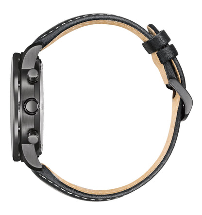 Citizen Men Eco-Drive Chronograph Green Dial Leather Watch - CA4505-21X