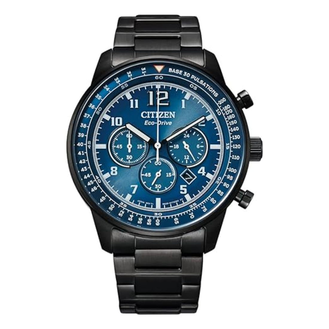 Citizen Stainless Steel Analog Blue Dial Black Strap Men's Watch-Ca4505-80L