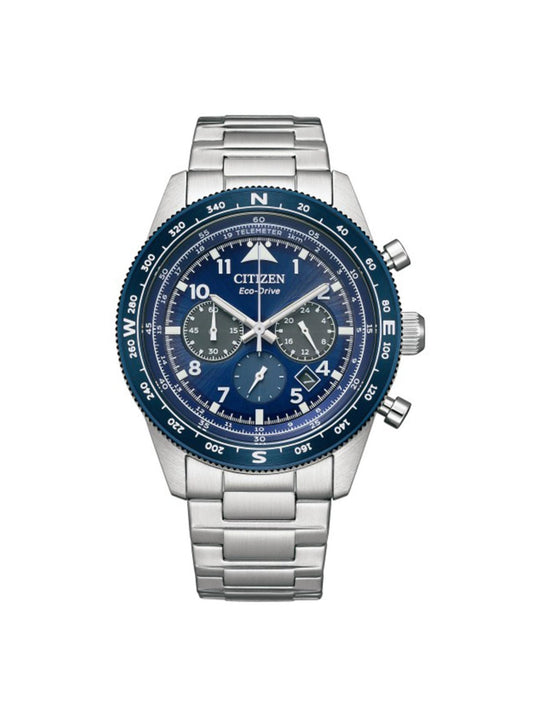 Citizen Eco Drive 43 mm Size Blue Dial Men Analog Watch - CA4554-84L