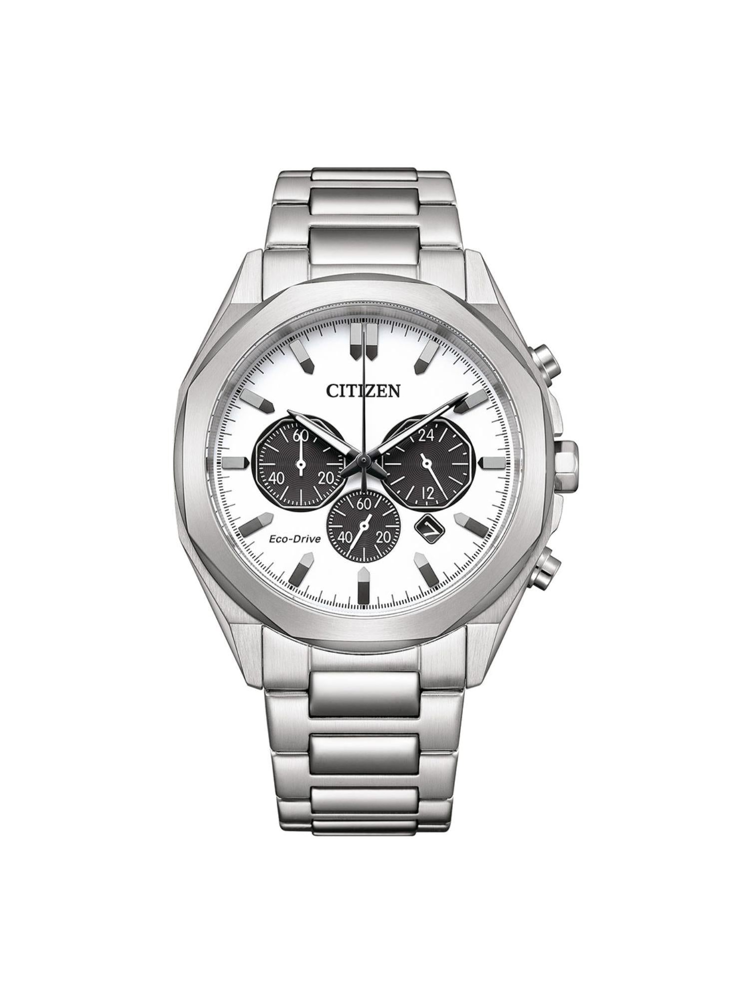 Citizen Eco Drive 43 mm Size White Dial Men Analog Watch - CA4590-81A