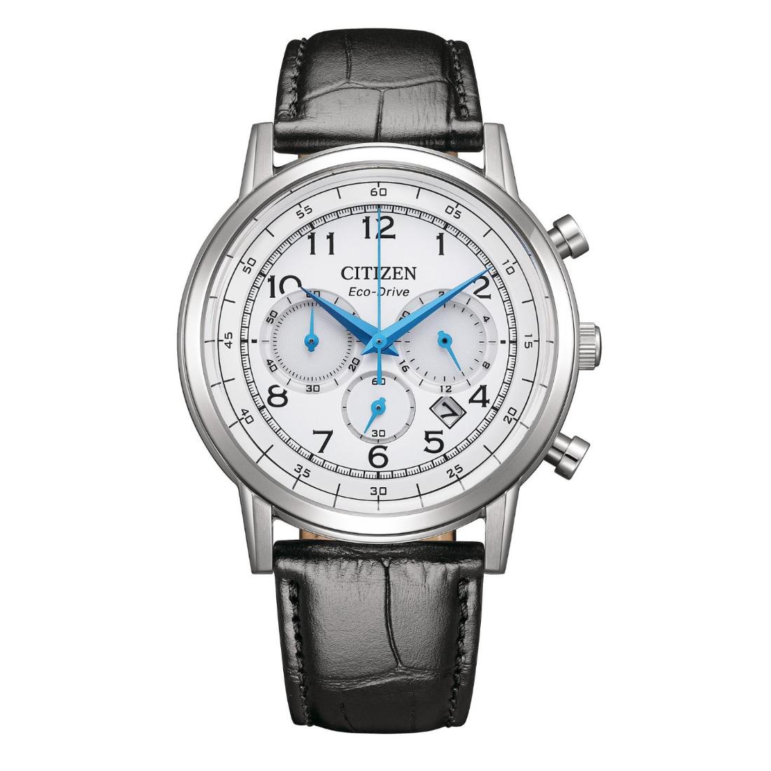 Citizen Eco drive Chronograph 42 mm White Dial Men Watch- CA4630-02A