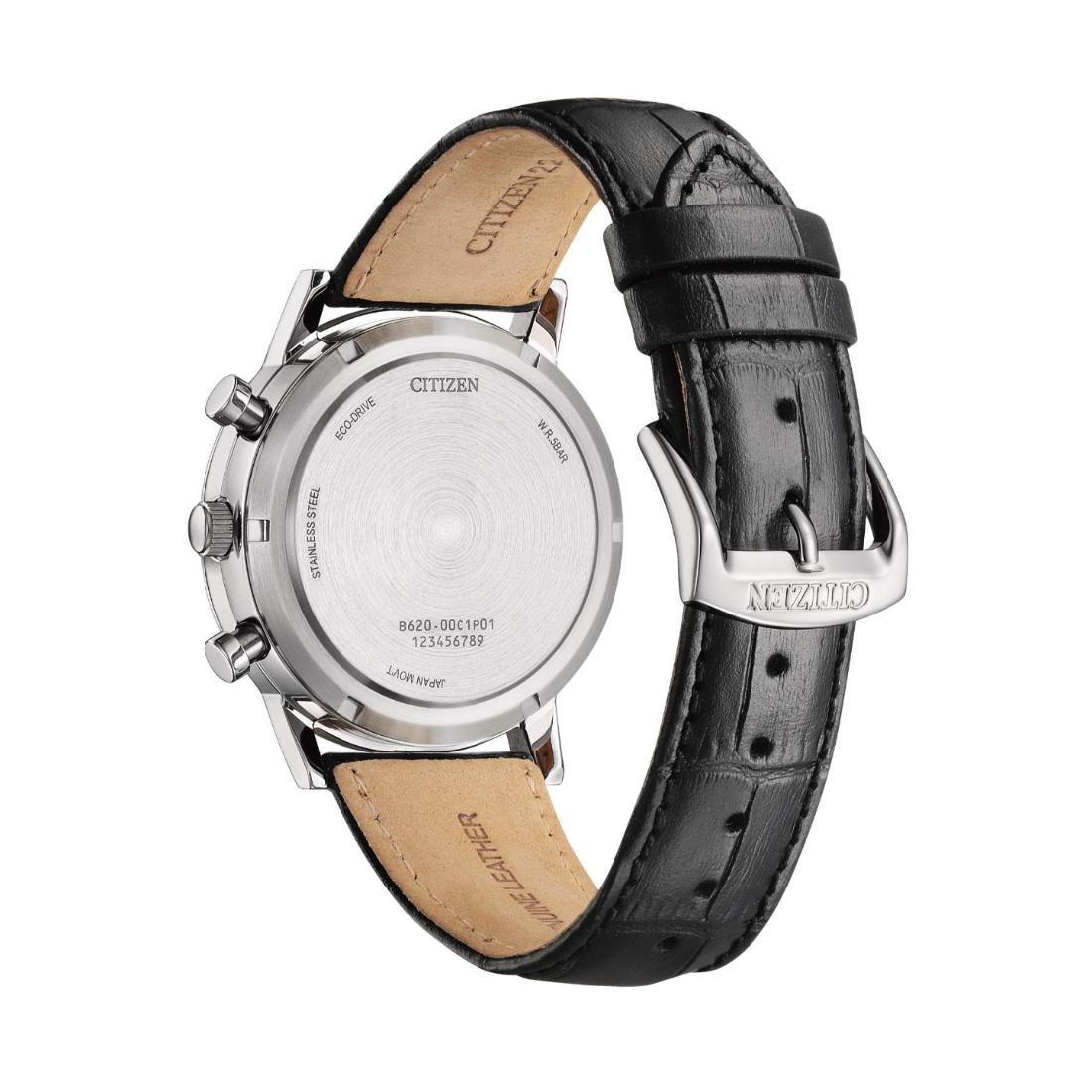 Citizen Eco drive Chronograph 42 mm White Dial Men Watch- CA4630-02A