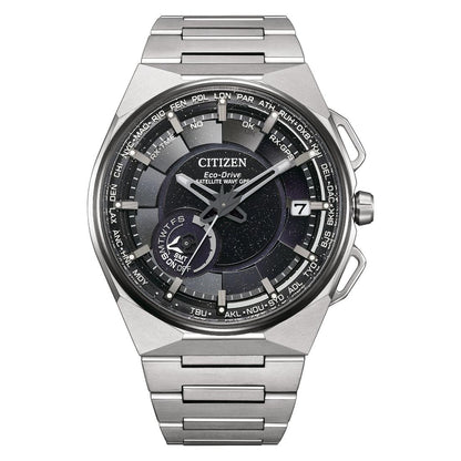 Citizen Satellite Wave X 45.4 mm Black Dial Men Watch- CC3097-52E