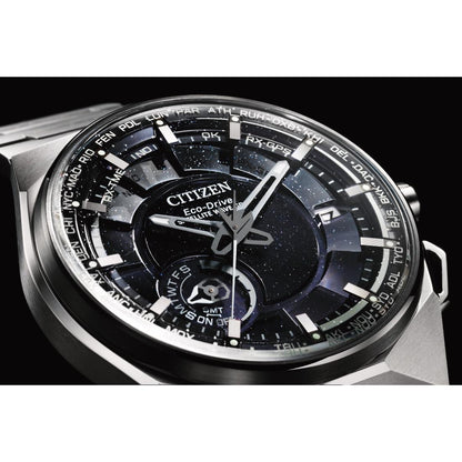 Citizen Satellite Wave X 45.4 mm Black Dial Men Watch- CC3097-52E