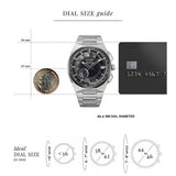 Citizen Satellite Wave X 45.4 mm Black Dial Men Watch- CC3097-52E