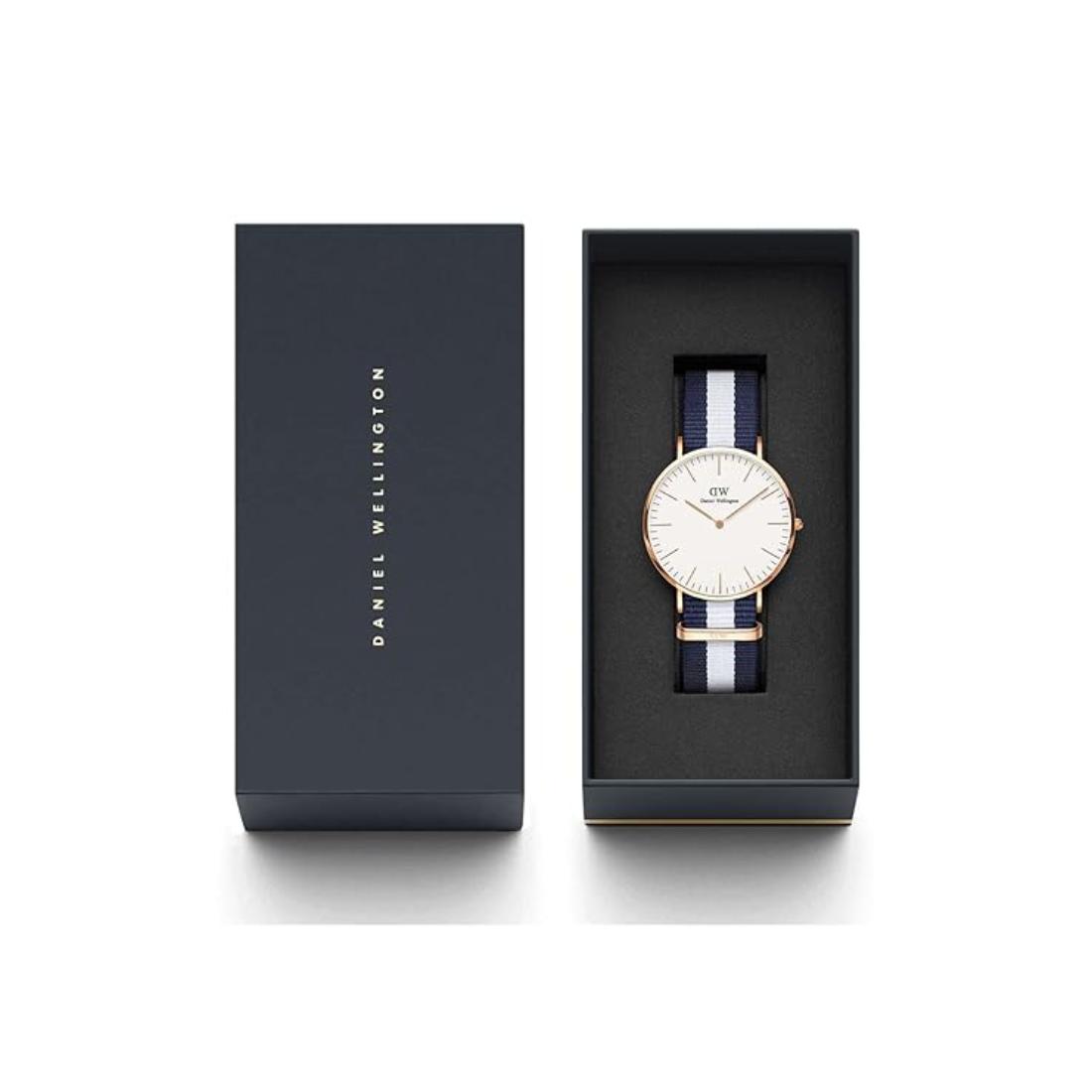 Daniel Wellington Men 40 mm Size White Dial Analogue Watch- DW00100004