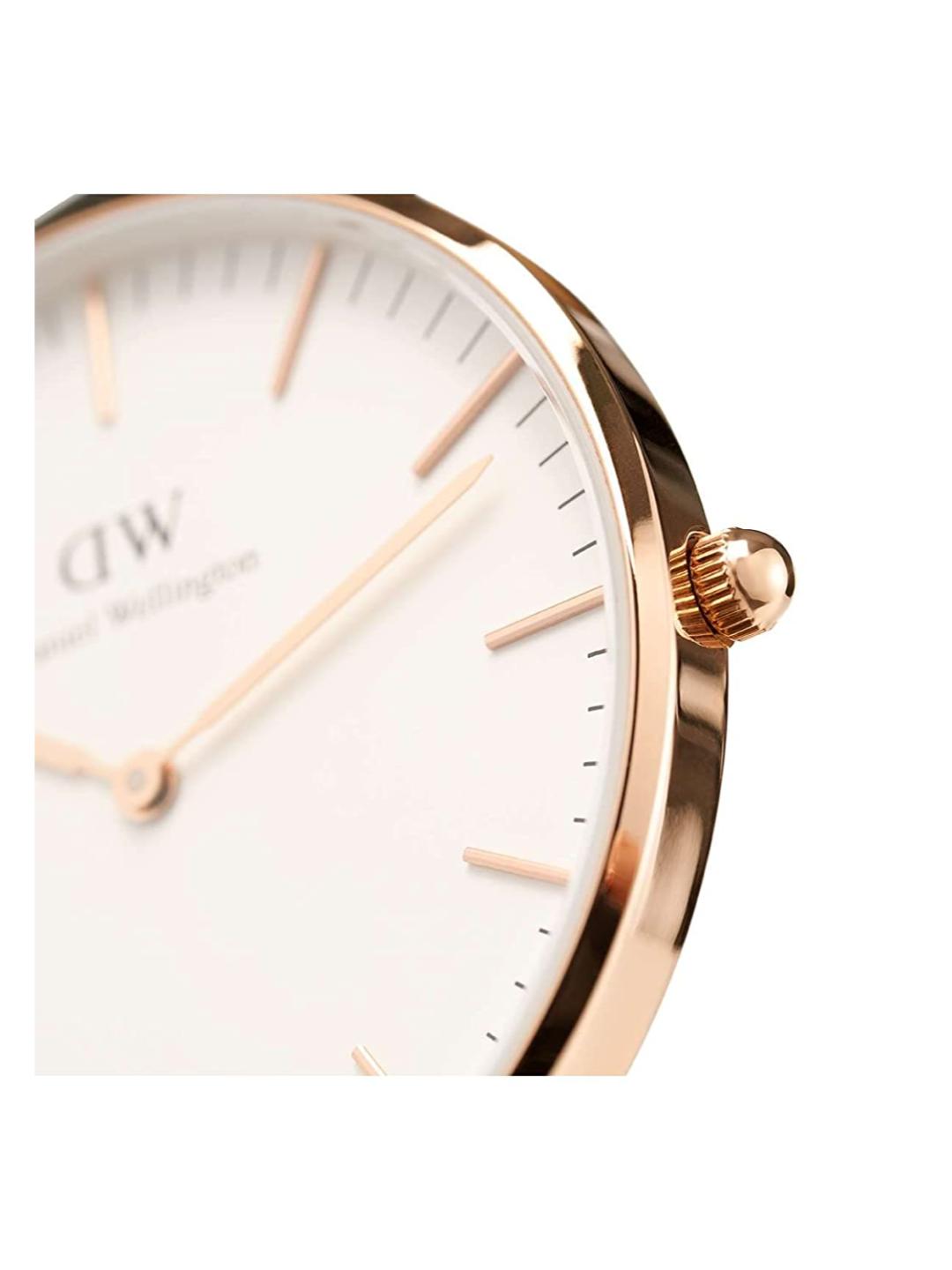 Daniel Wellington Classic Unisex 36 mm Mawes White Analog Watch DW00100035