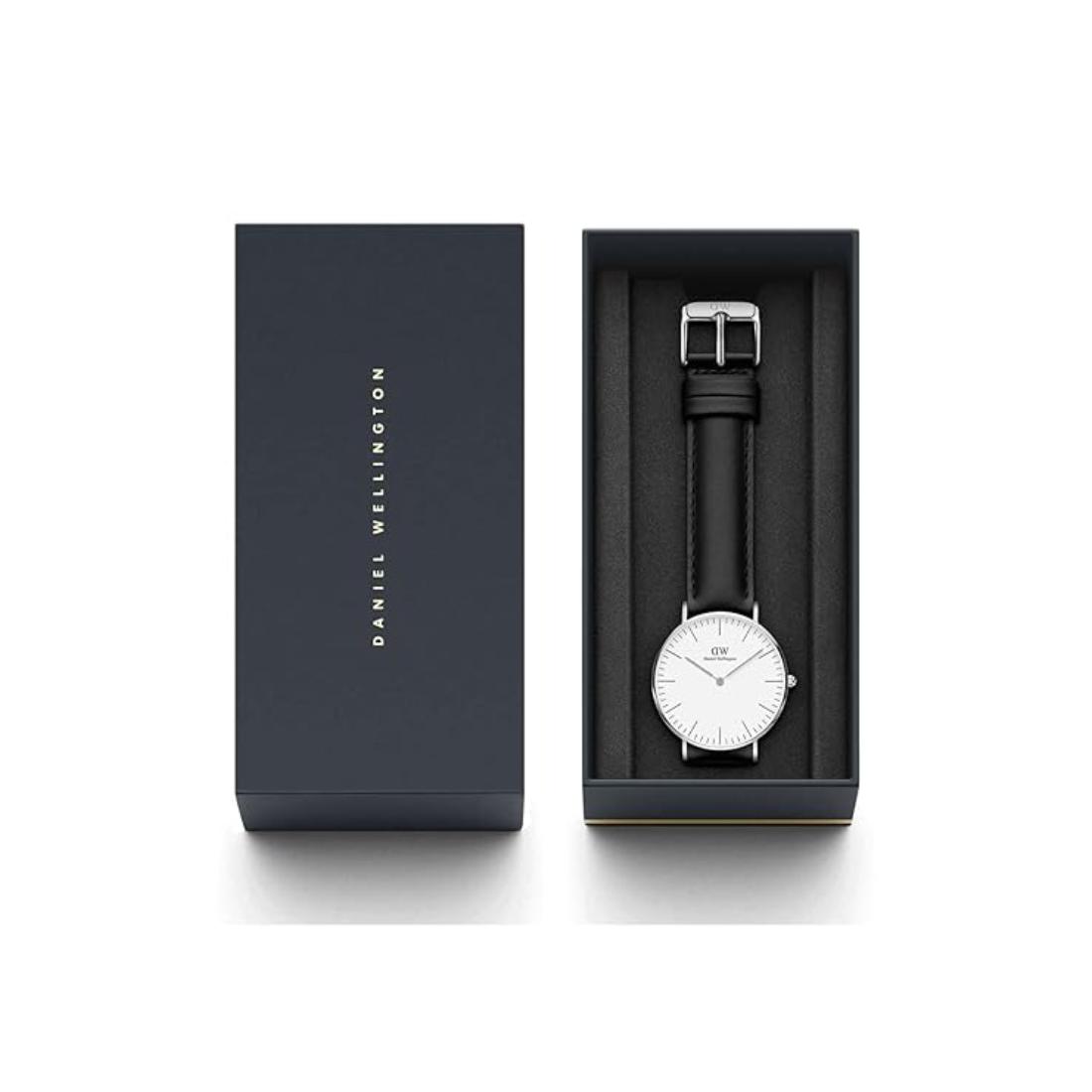 Daniel Wellington Unisex 36 mm Size White Dial Analogue Watch- DW00100053