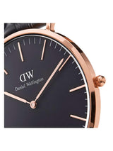 Daniel Wellington Classic 40mm Black Dial Men Analog Watch DW00100148