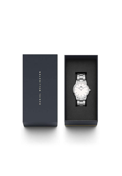 Daniel Wellington Unisex Iconic Link 36 S White Watch - DW00100203