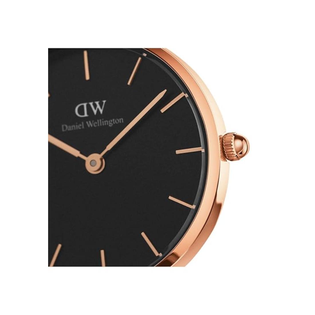 Daniel Wellington Women 28 mm Size Black Dial Analogue Watch DW00100224