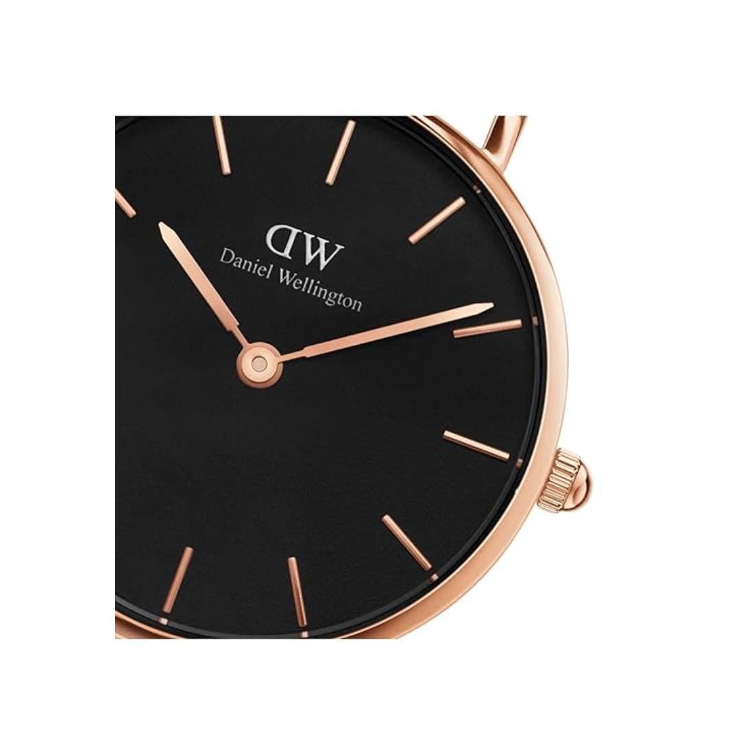 Daniel Wellington Women 28 mm Size Black Dial Analogue Watch DW00100224