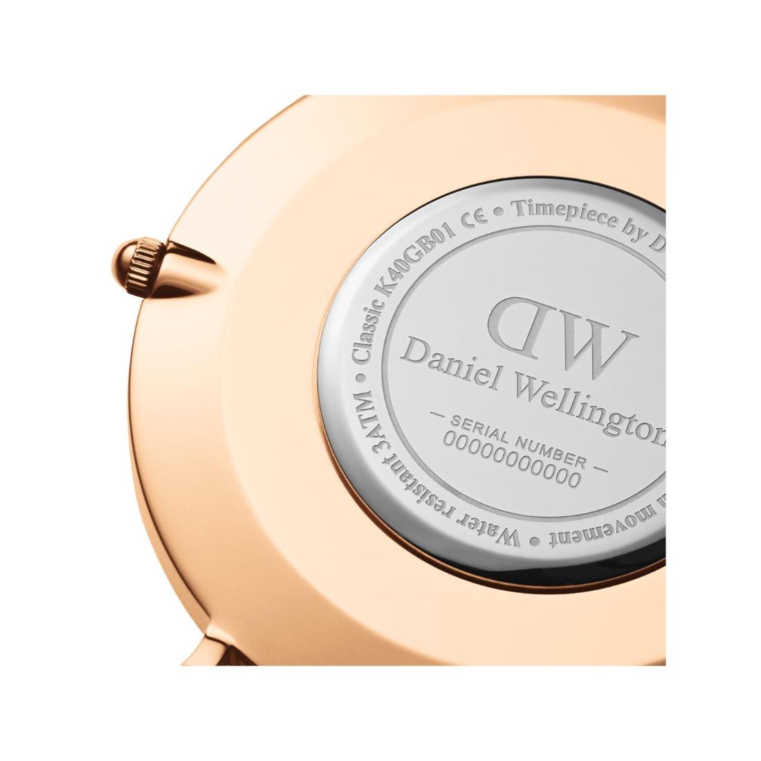 Daniel Wellington Classic 36 mm Rosewater RG White Unisex Watch- DW00100315