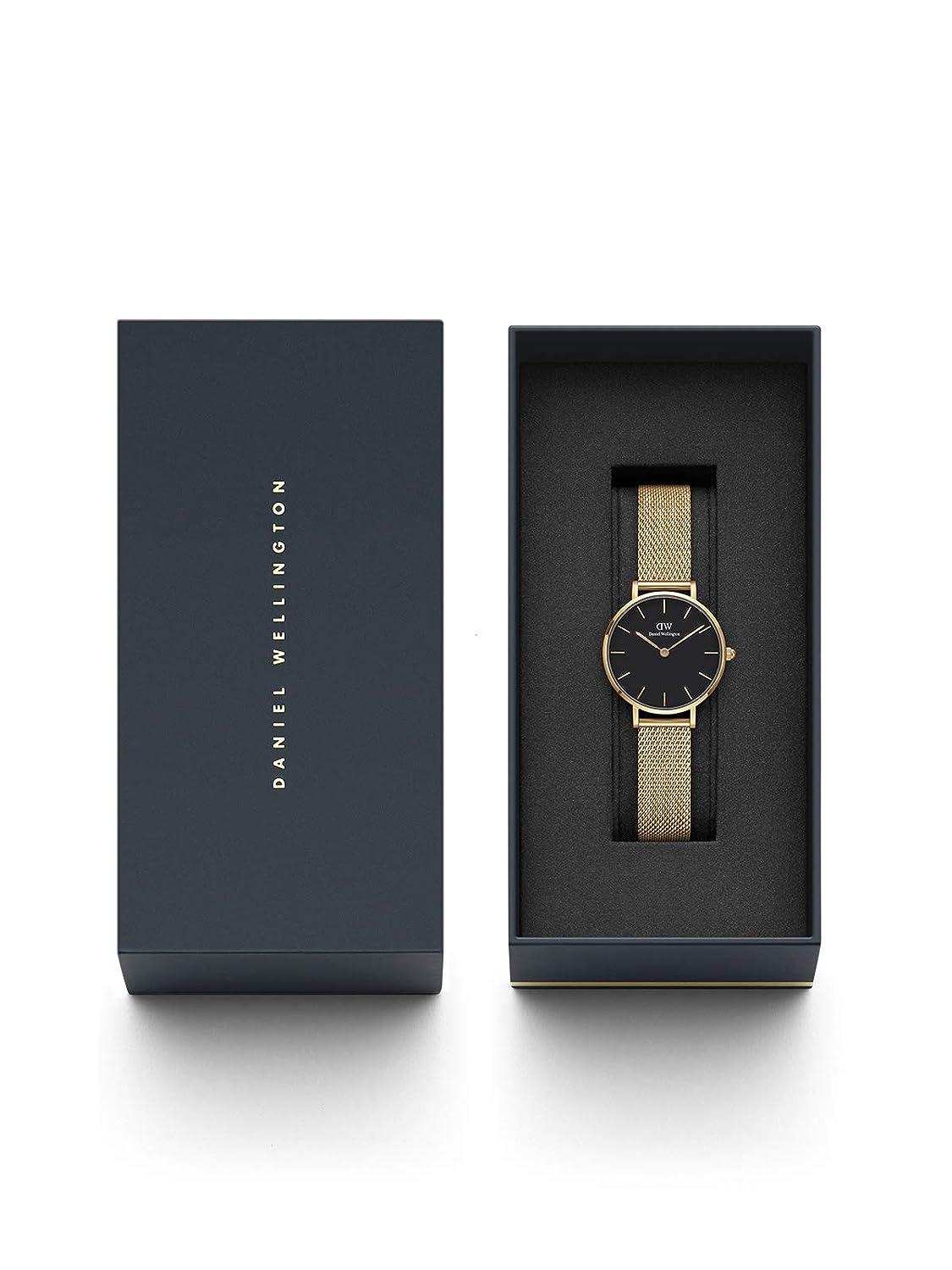 Daniel Wellington Women Petite 28 Evergold G Black Watch DW00100349