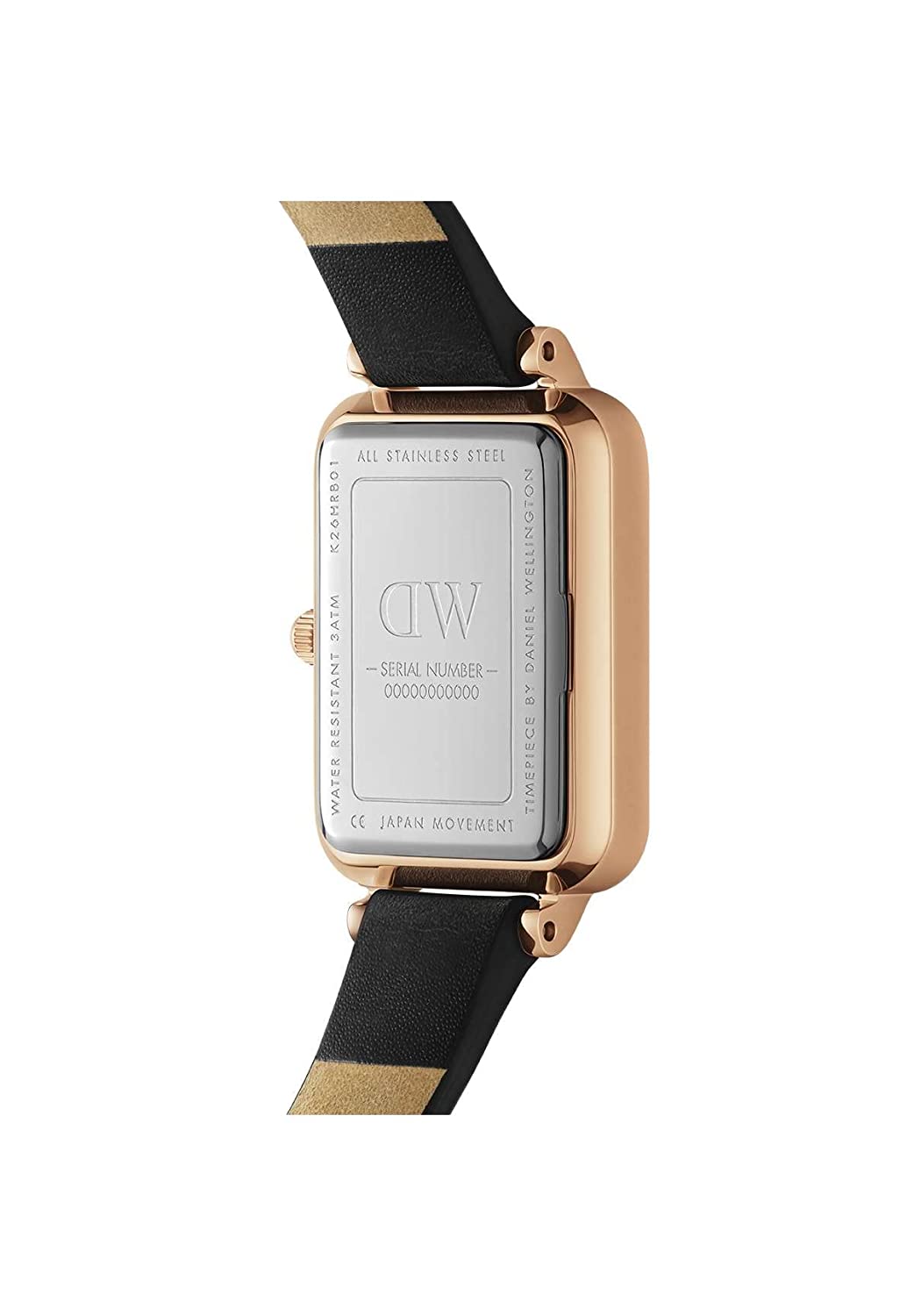 Daniel Wellington Quadro 20x26 mm White Rectangle Dial Women Watch  DW00100434