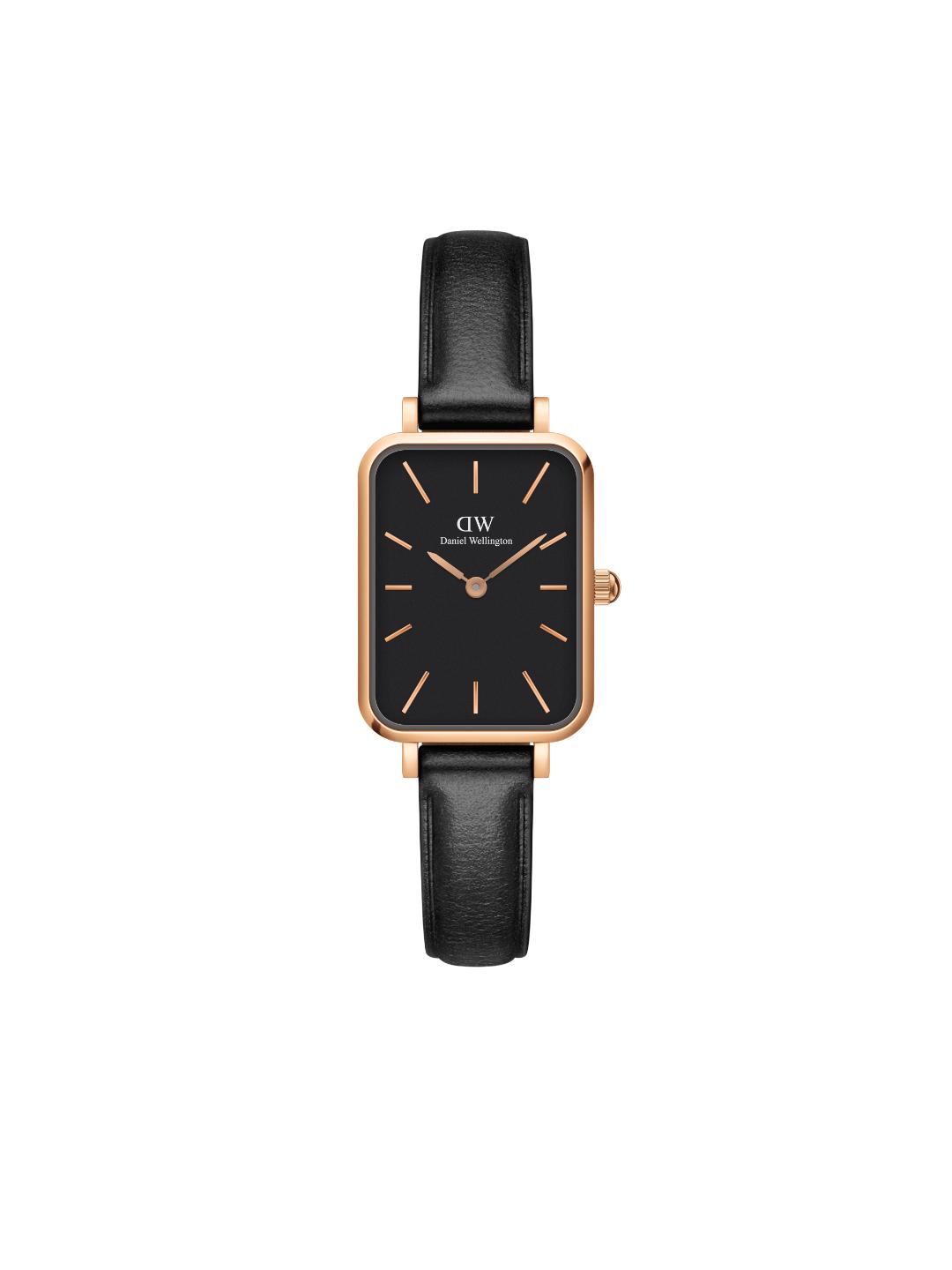 Daniel Wellington Quadro 20x26mm Black Dial Women Analog Watch DW00100435