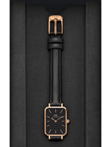 Daniel Wellington Quadro 20x26mm Black Dial Women Analog Watch DW00100435