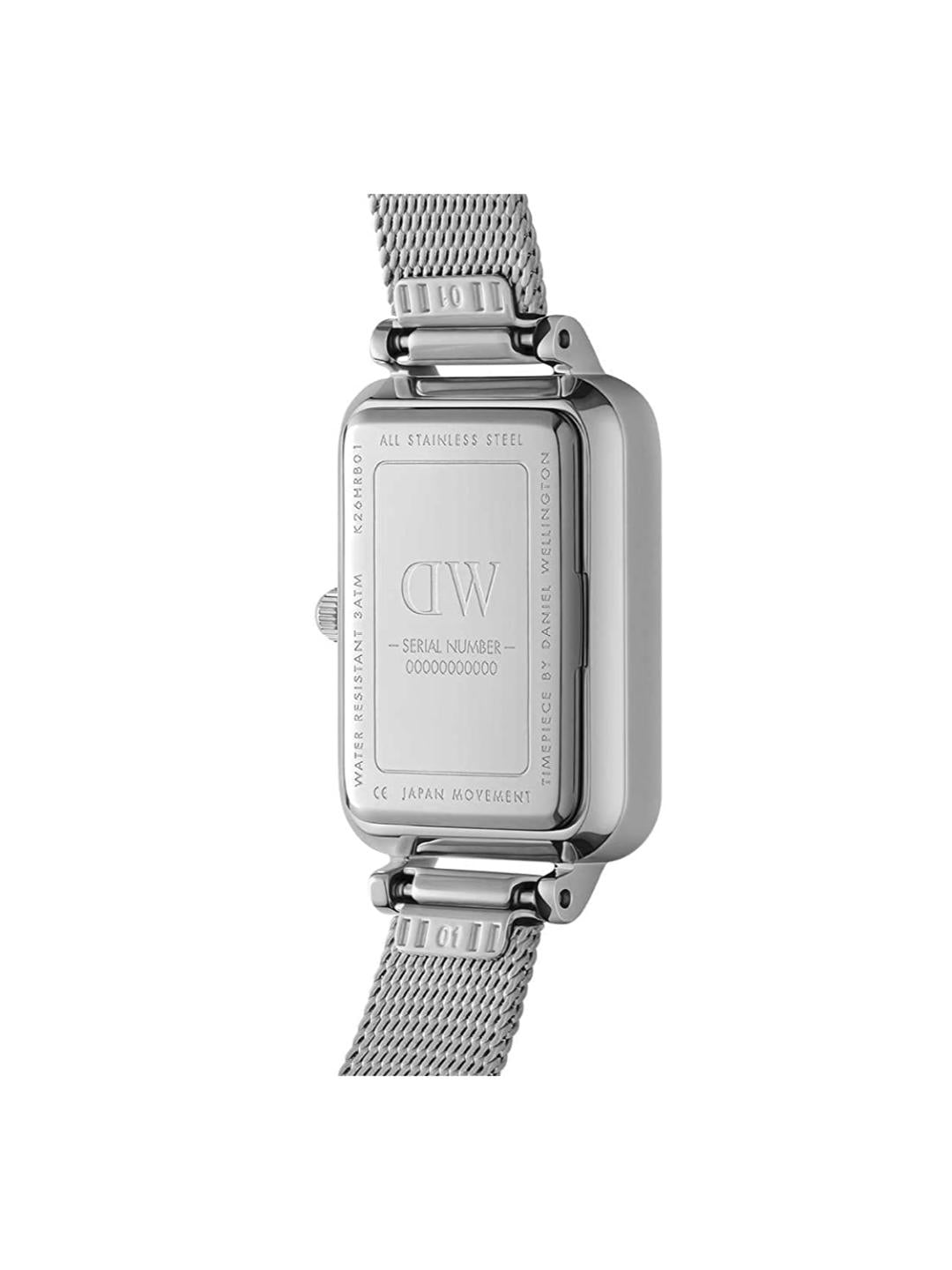 Daniel Wellington Quadro 20x26mm White Dial Women Analog Watch DW00100438