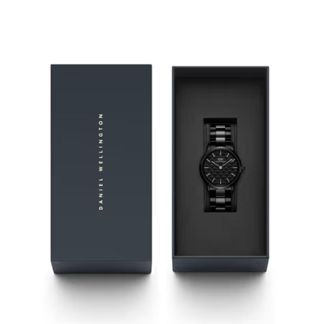 Daniel Wellington Women Iconic Link Lay Limited Ceramic 32 B Black Watch - DW00100455