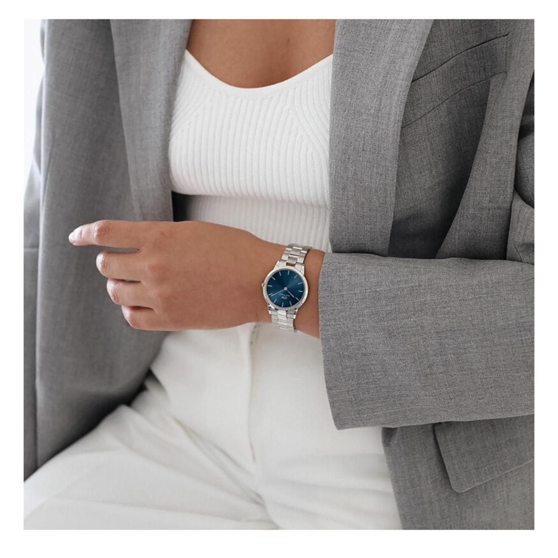 Daniel Wellington Women Iconic Link Arctic 28 S Blue Watch DW00100457