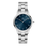 Daniel Wellington Women 28 mm Quartz Analog Blue Dial Stainless Steel Strap Watch DW00100457