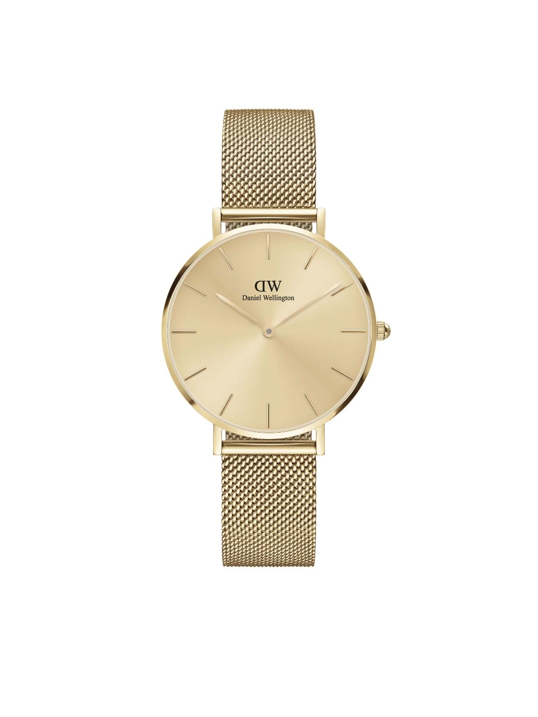 Daniel Wellington Petite 32mm Gold Dial Women Analog Watch DW00100474