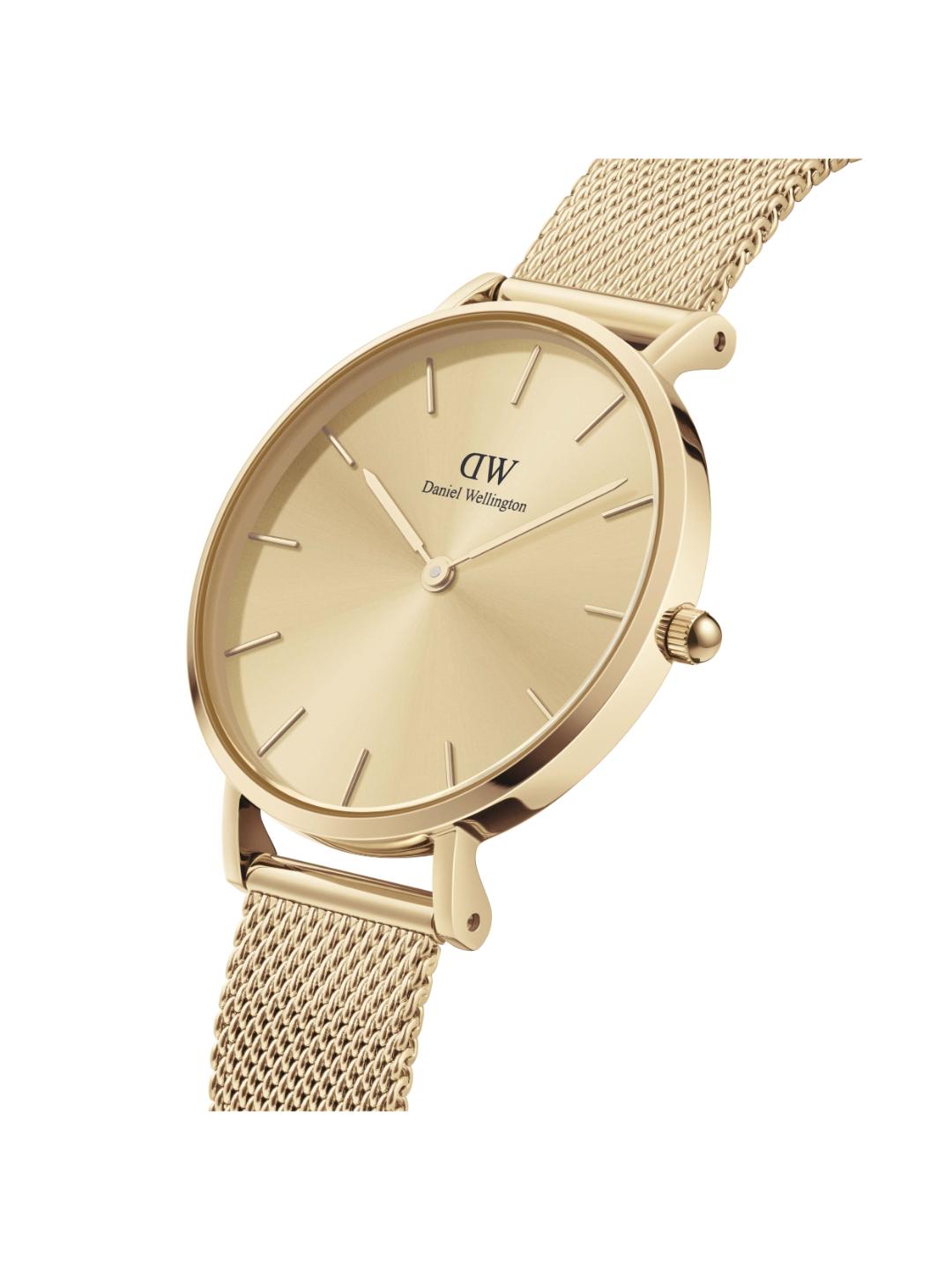 Daniel Wellington Petite 32mm Gold Dial Women Analog Watch DW00100474