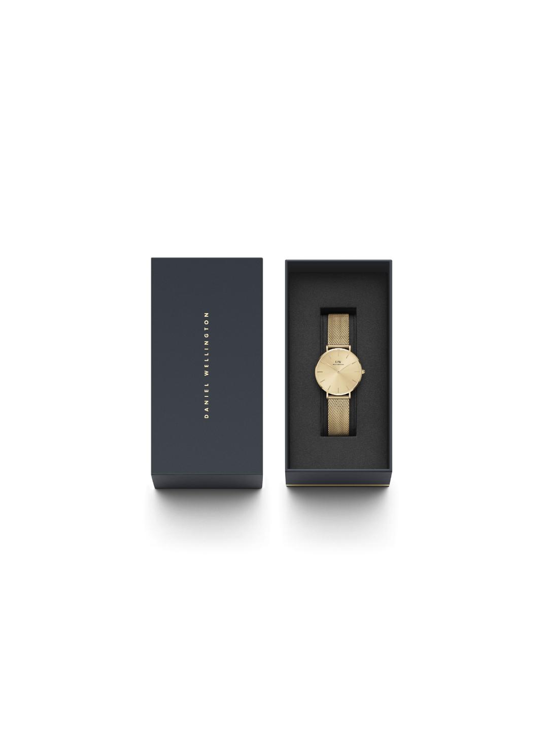 Daniel Wellington Petite 32mm Gold Dial Women Analog Watch DW00100474