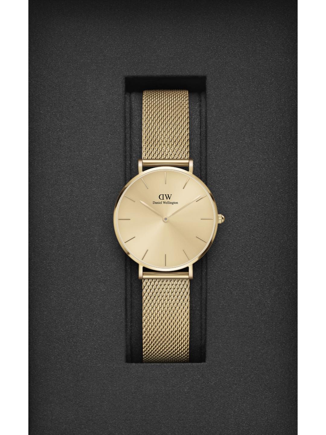 Daniel Wellington Petite 32mm Gold Dial Women Analog Watch DW00100474