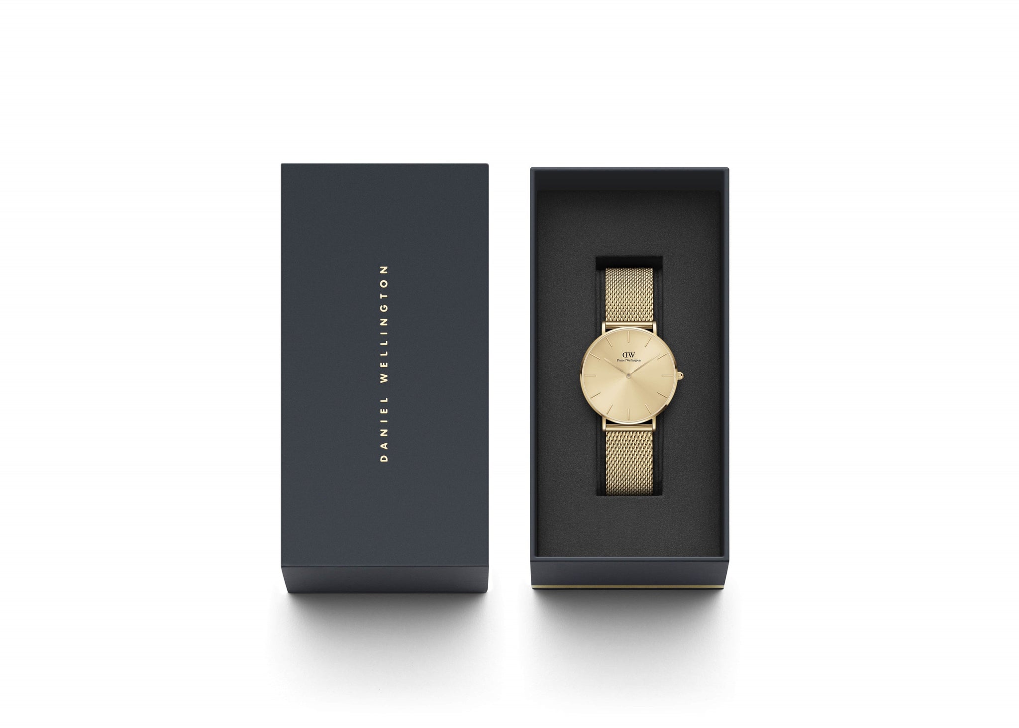 Daniel Wellington Petite 36 mm Gold Dial Unisex Analogue Watch  DW00100475