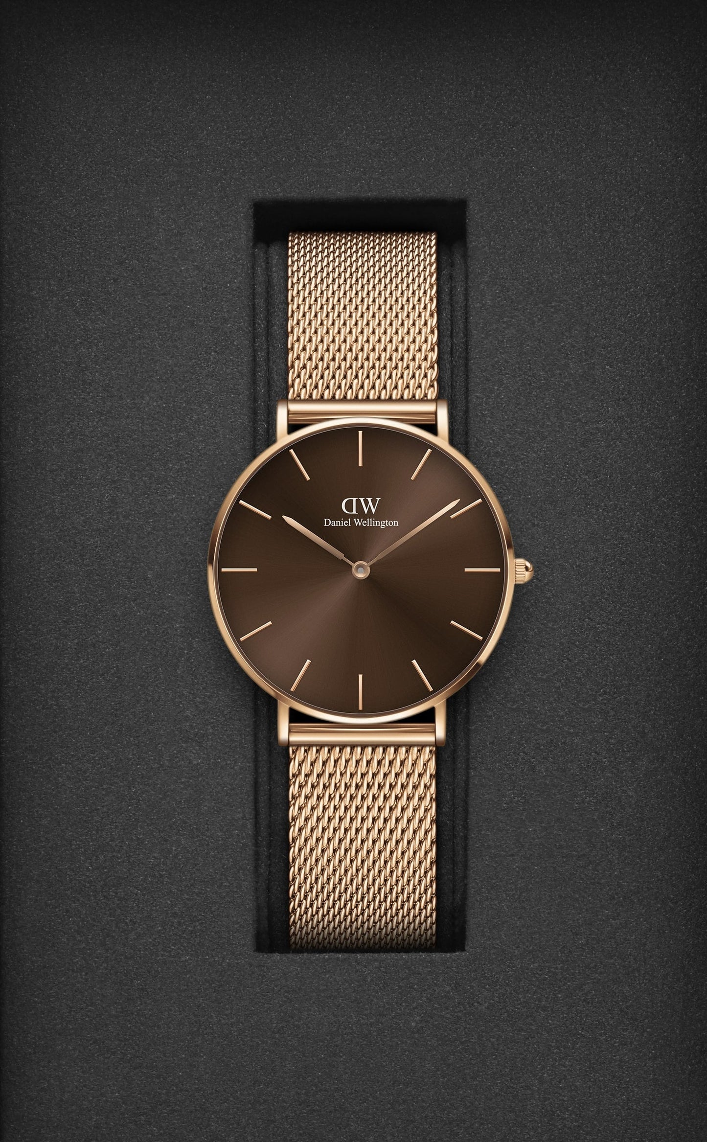 Daniel Wellington Brown Dial Unisex Analogue Watch - DW00100478