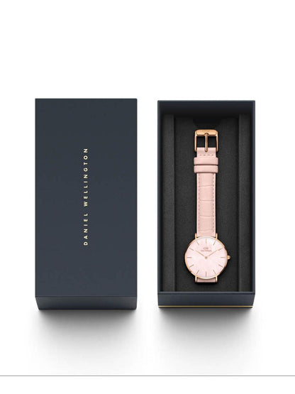 Daniel Wellington Petite 32mm Pink Dial Women Analog Watch- DW00100514