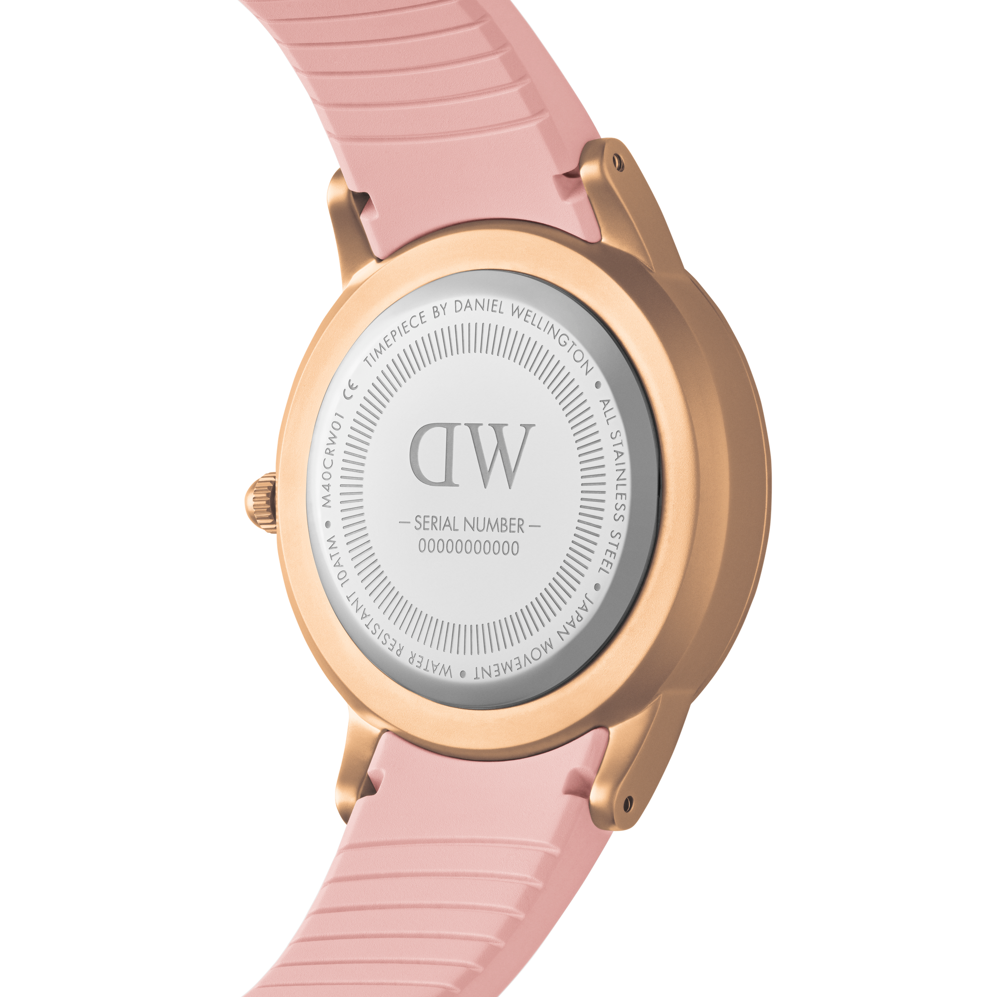 Daniel Wellington Men Iconic Motion Pastel Pink (10 ATM) 40 RG White Watch DW00100533